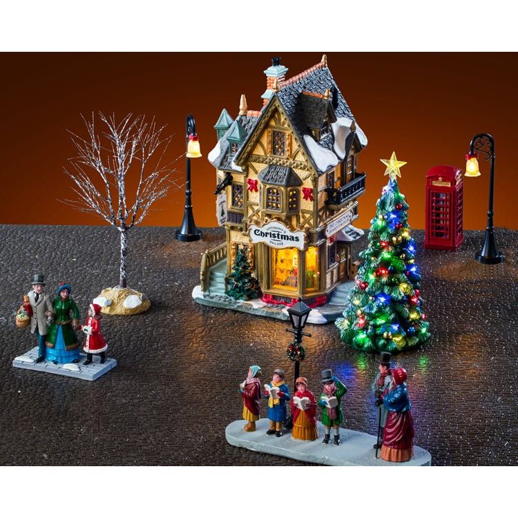 TANNENBAUM CHRISTMAS SHOPPE SET, INCL. ADAPTOR 74254, 550 mA (WHITE) - Christmas.uk