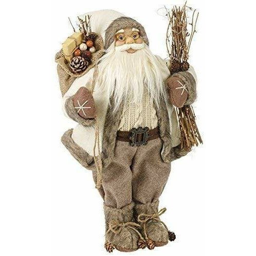 Hessian Santa Claus Figure - 60cm - Christmas.uk