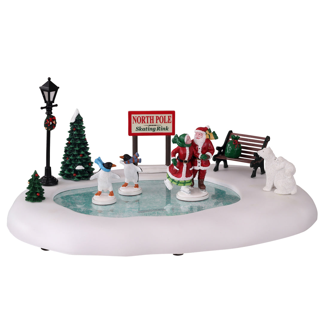 NORTH POLE SKATING RINK, B/O (4.5V)