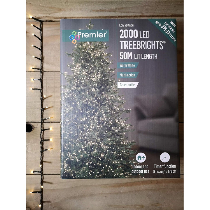 2000 Tree Bright LED Christmas Tree Lights - Warm White - Christmas.uk