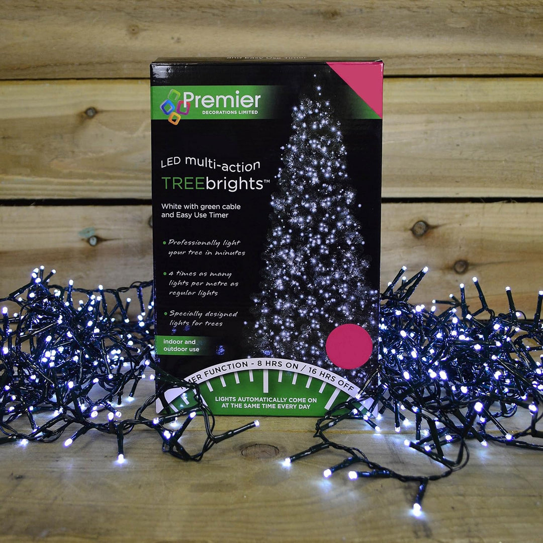 2000 Tree Bright LED Christmas Tree Lights - White - Christmas.uk