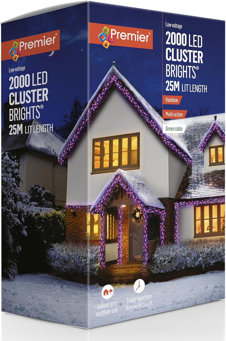 2000 Multi Action Cluster with Rainbow LED and Timer