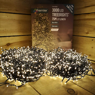 3000 Tree Bright LED Christmas Tree Lights - Warm White - Christmas.uk