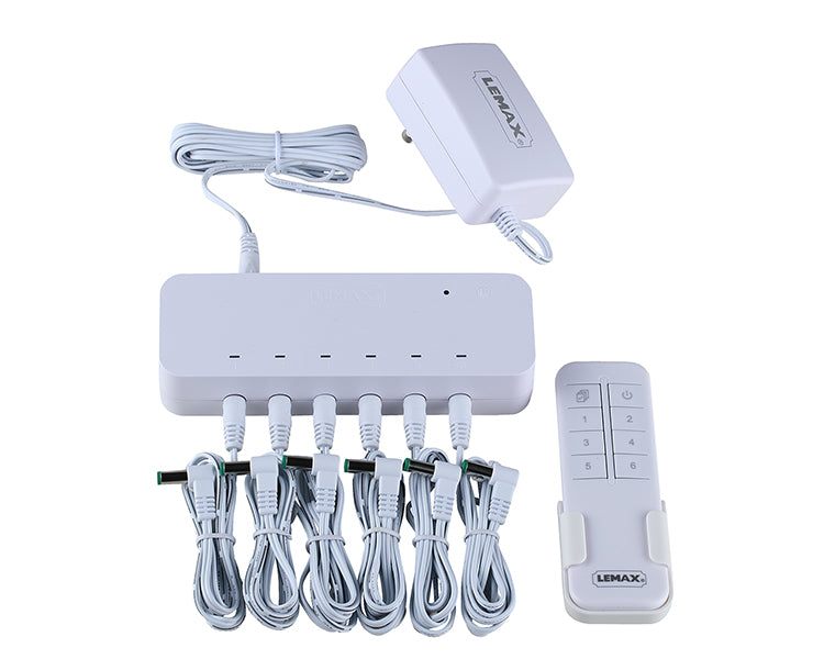 REMOTE CONTROL BOX, WITH 4.5V 2000mA ADAPTOR, WHITE, BS CHANGEABLE PLUG