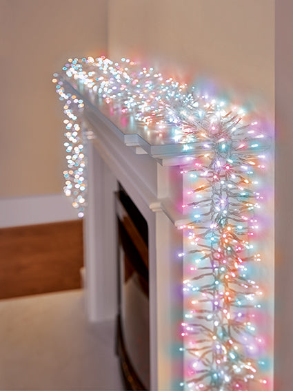 2000 Multi Action Clear Cable Cluster with Rainbow LED and Timer