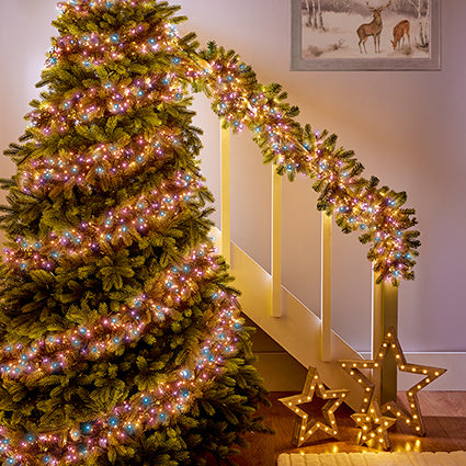 2000 Multi Action Clear Cable Cluster with Rainbow LED and Timer
