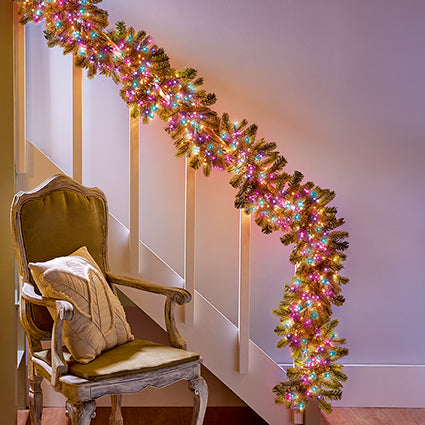 1500 Multi Action Clear Cable TreeBrights with Rainbow LED and Timer