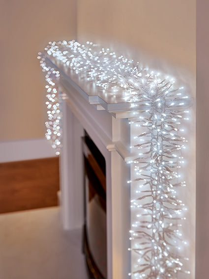 2000 Multi Action Clear Cable Cluster with White LED and Timer
