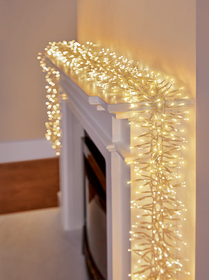 2000 Multi Action Clear Cable Cluster with Warm White LED and Timer