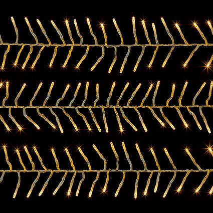 2000 Multi Action Clear Cable Cluster with Warm White LED and Timer