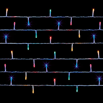 1500 Multi Action Clear Cable TreeBrights with Multi Colour LED and Timer