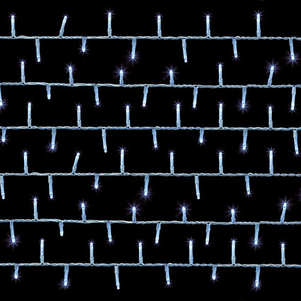 1500 Multi Action Clear Cable TreeBrights with White LED and Timer