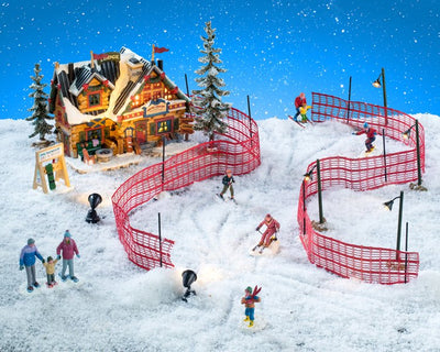 APRES - SKI LODGE SET, INCL. ADAPTOR 74254, 550 mA (WHITE) - Christmas.uk