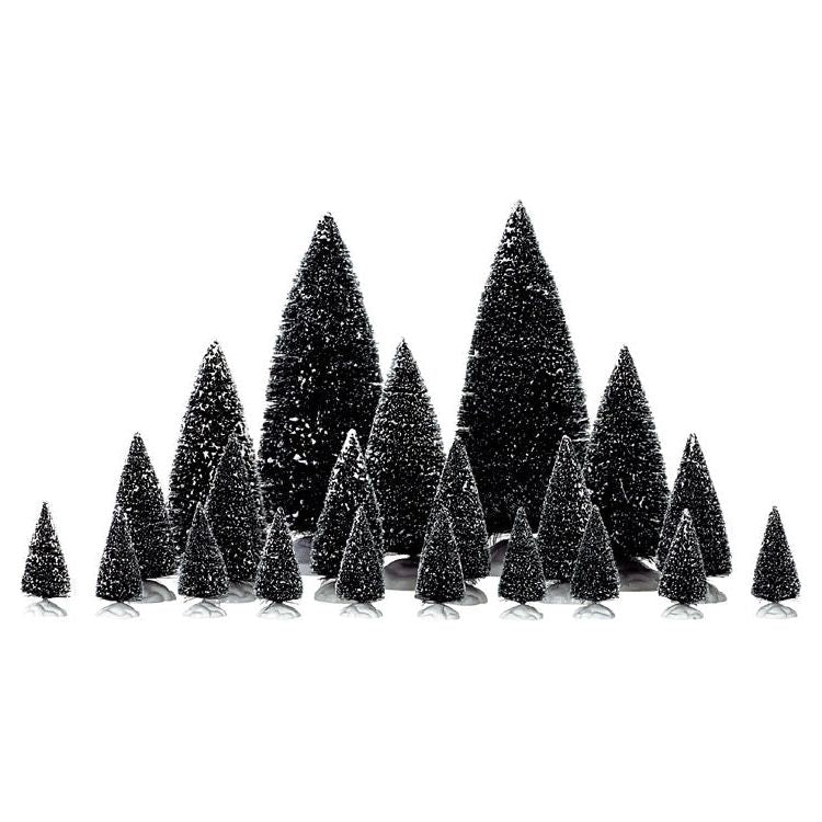 ASSORTED PINE TREES, SET OF 21 - Christmas.uk