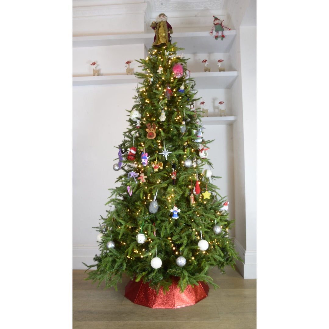 Christmas Tree Red Skirt - Red Collar for Christmas Tree - Christmas.uk