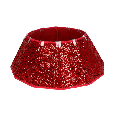 Christmas Tree Skirt Red Sequin Tree Skirt - Christmas.uk