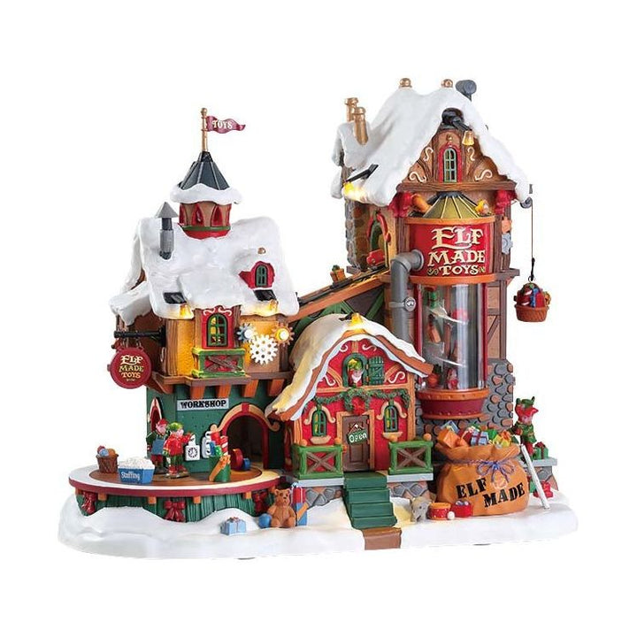 ELF MADE TOY FACTORY, INCL. ADAPTOR 74254, 550 mA (WHITE) - Christmas.uk