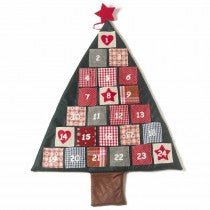 Fabric Christmas Tree Advent Calendar - Christmas.uk