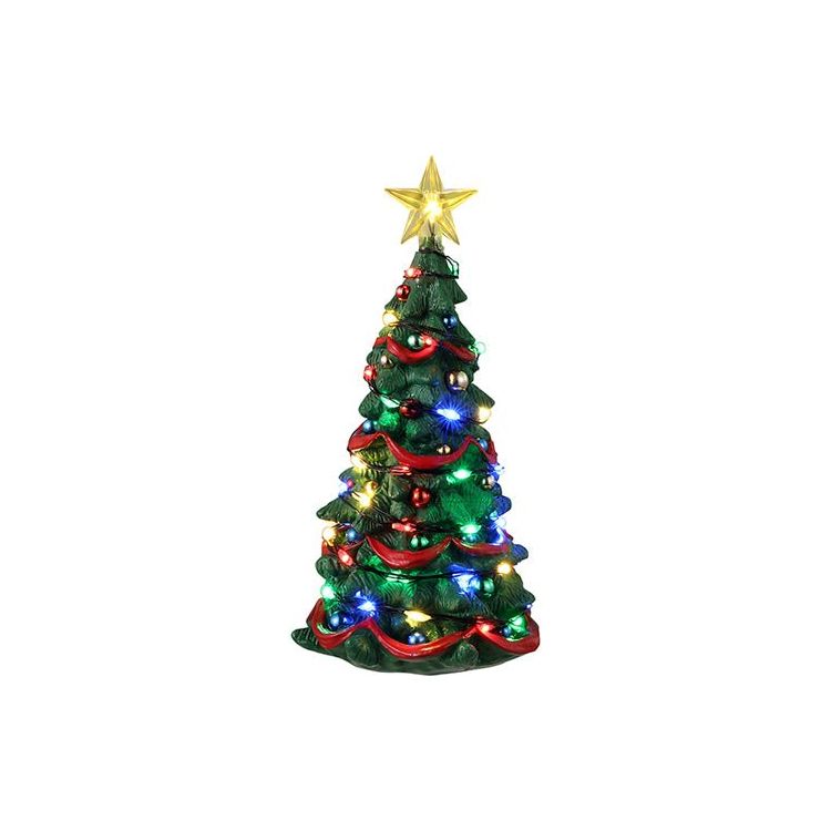 JOYFUL CHRISTMAS TREE, MULTI LIGHT, B/O (4.5V) - Christmas.uk