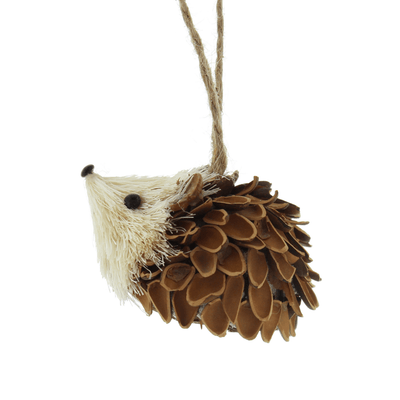 Natural Hedgehog - 7cm - Christmas.uk