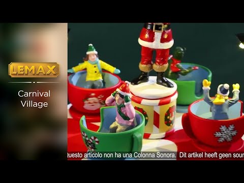 SANTA'S PEPPERMINT TEACUP SPINNER, B/O (4.5V)