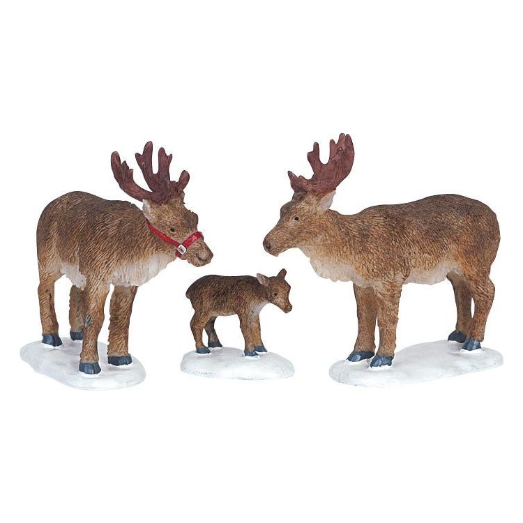 REINDEER, SET OF 3 - Christmas.uk