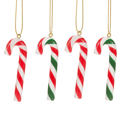 Resin Candy Cane - Set of 4 - Christmas.uk