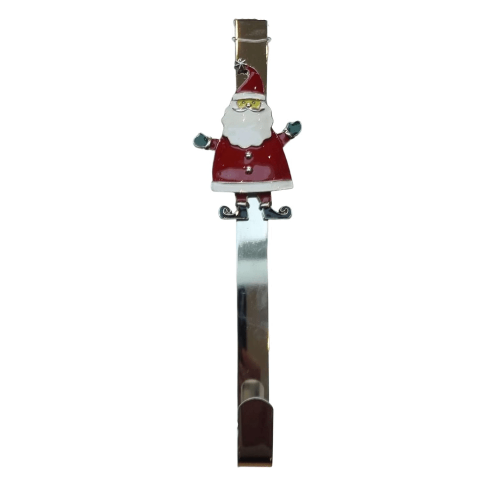 Santa Wreath Hanger 36cm - Christmas.uk