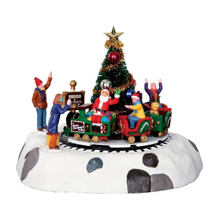 SANTA'S KIDDIE TRAIN, B/O (4.5V) - Christmas.uk