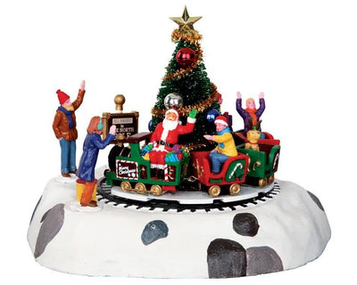 SANTA'S KIDDIE TRAIN, B/O (4.5V) - Christmas.uk