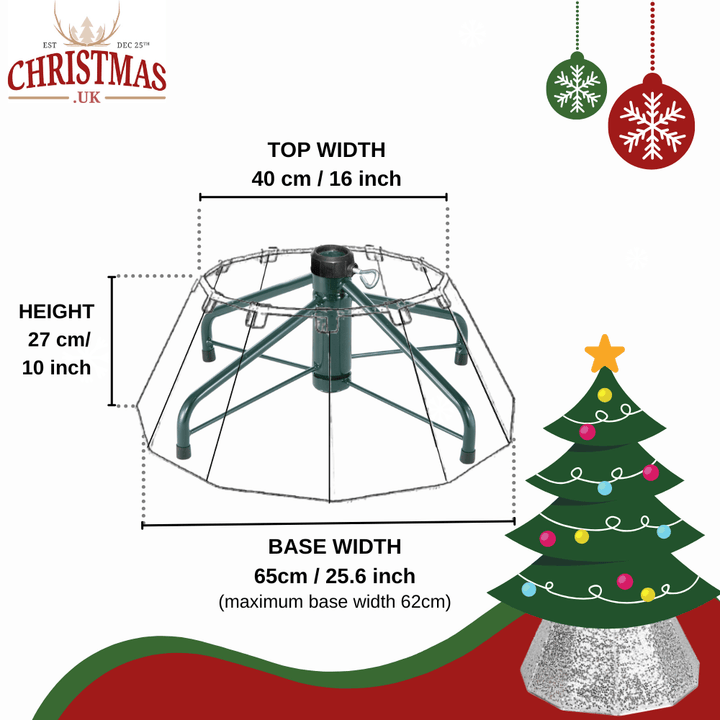 Silver Christmas Tree Skirt : Christmas Tree Collar Silver - Christmas.uk