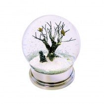 Snowglobe With Winter Scene/ Black Dog - Christmas.uk
