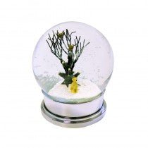 Snowglobe With Winter Scene/ Golden Dog - Christmas.uk