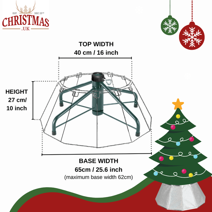 Sparkly Christmas Tree Skirt - Iridescent Christmas Tree Skirt - Christmas.uk