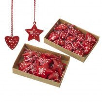 Star Heart Metal Hanging Mix - Christmas.uk