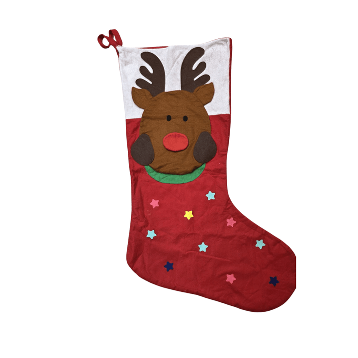 Giant Santa and Reindeer Christmas Stars Stockings - 1.25m