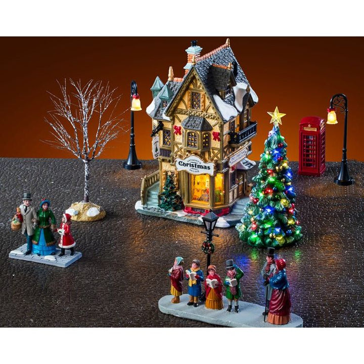 TANNENBAUM CHRISTMAS SHOPPE SET, INCL. ADAPTOR 74254, 550 mA (WHITE) - Christmas.uk