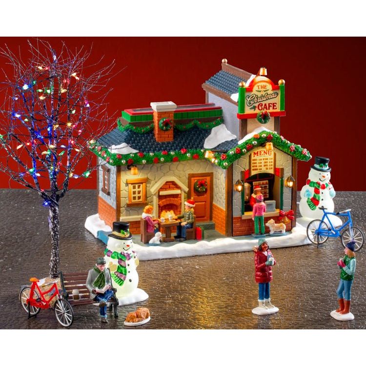 THE CHRISTMAS CAFE SET, INCL. ADAPTOR 74254, 550 mA (WHITE) - Christmas.uk