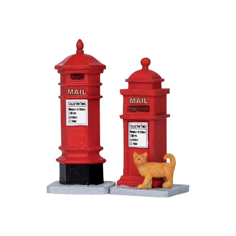 Victorian Mailboxes, Set Of 2 - Christmas.uk