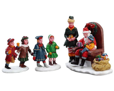 VISITING SANTA, SET OF 3 - Christmas.uk