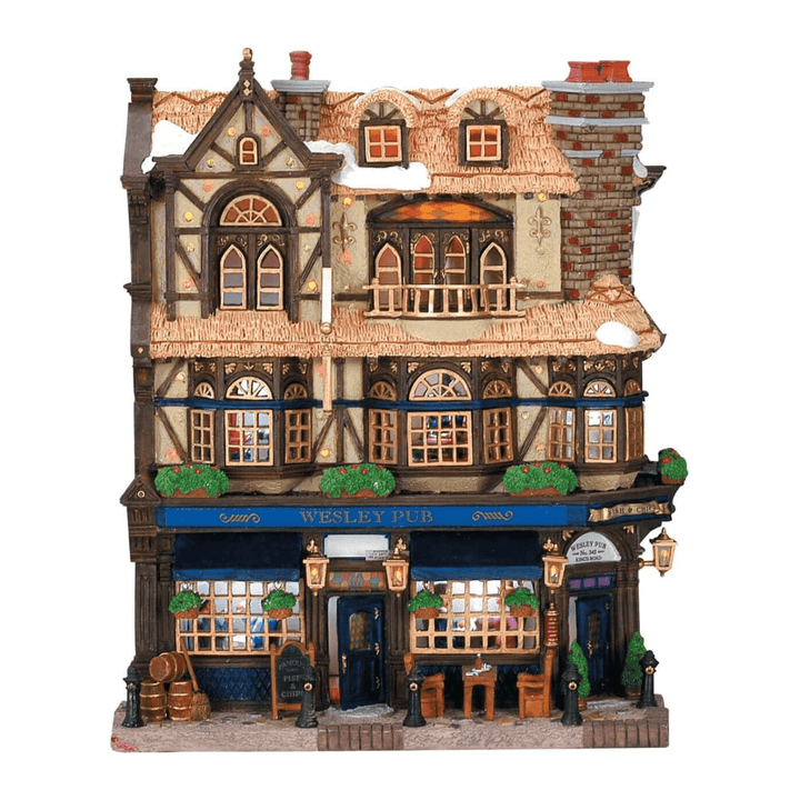 Wesley Pub, Battery - Operated (4.5V) - Christmas.uk