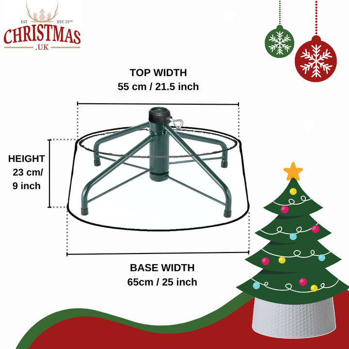 White Rattan Christmas Tree Skirt (Medium) - Christmas.uk