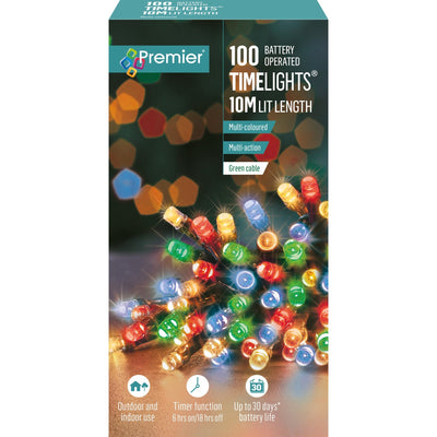 100 Timelights Multicoloured - Christmas.uk
