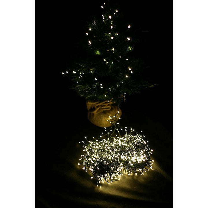 1000 Warm White LED Christmas Tree Lights - Multi Action with Timer - Christmas.uk