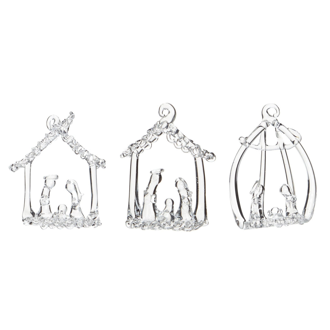 3 Pack - 6cm Nativity Decorations - Christmas.uk
