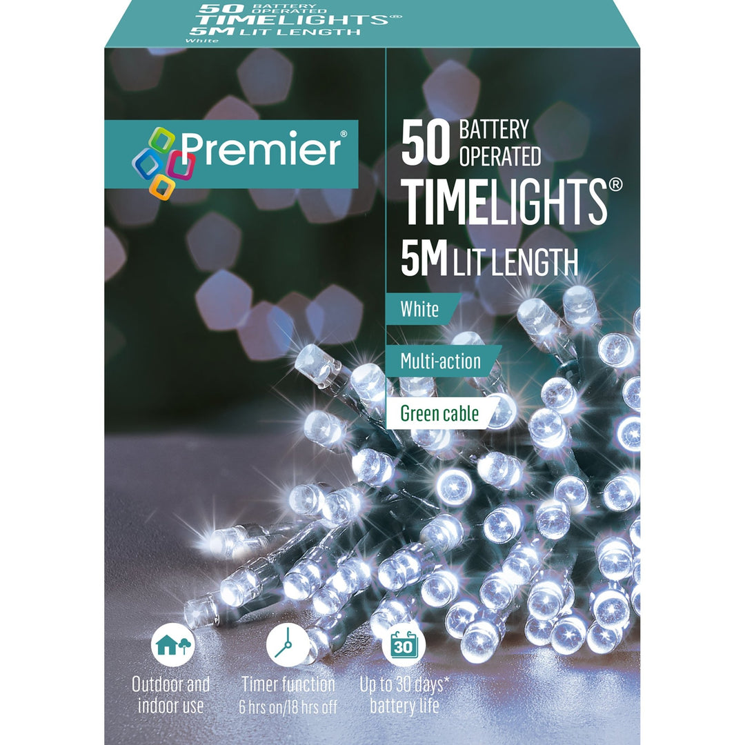50 Timelights White - Christmas.uk