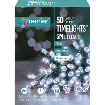 50 Timelights White - Christmas.uk