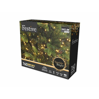 760 LED Warm White Christmas Fairy Bright Lights - Christmas.uk