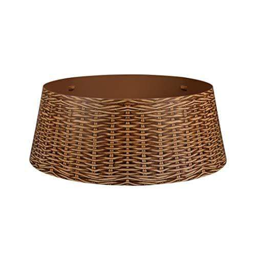 Brown Wicker Christmas Tree Skirt - 68 cm - Christmas.uk