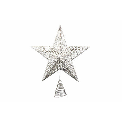 Champagne Gold Tree Top Star - 35cm - Christmas.uk